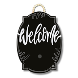 Black Bloom "Welcome" Hanger + Mini