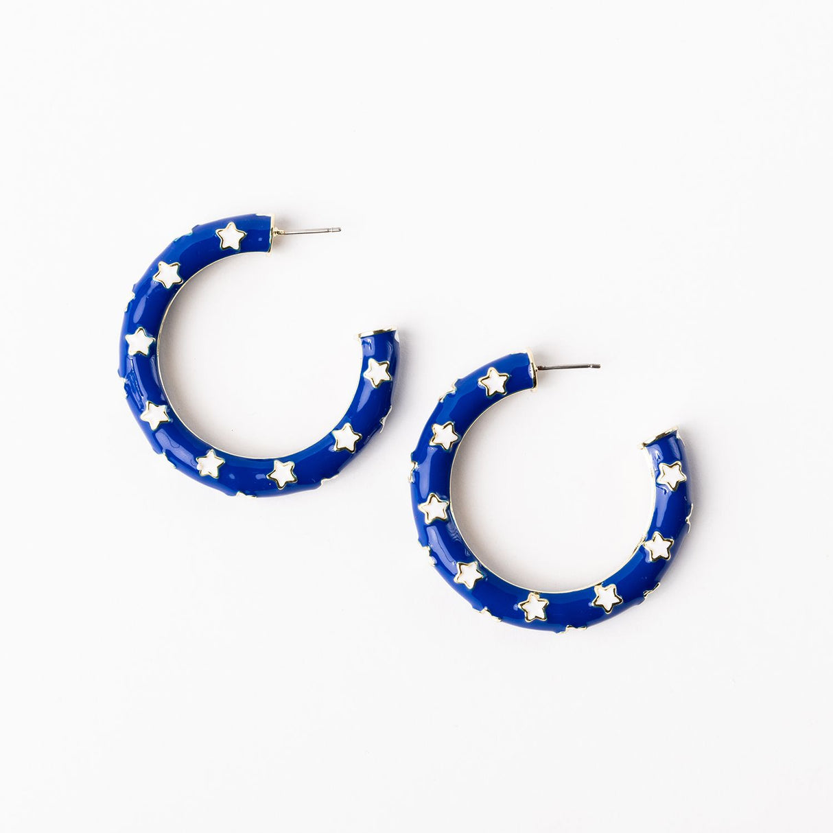 Justine Earrings | Blue & White