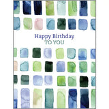 With Scripture Birthday Card - Watercolor Squares