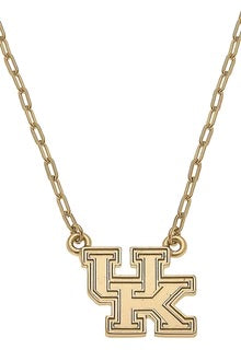 Kentucky Wildcats 24K Gold Plated Pendant Necklace