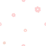 Smock Bib for Baby & Toddler Short Sleeve (Pink Flowers)