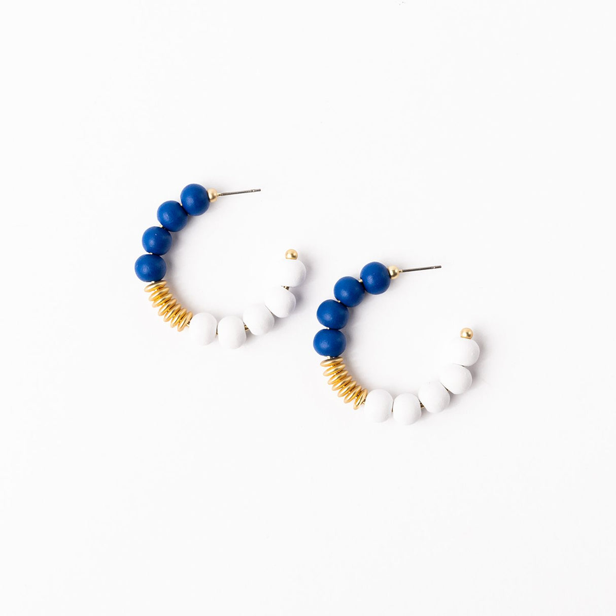 Kelly Earrings | Blue & White