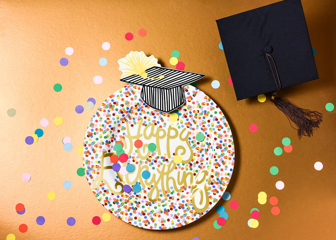 Striped Graduation Cap Big Attachment