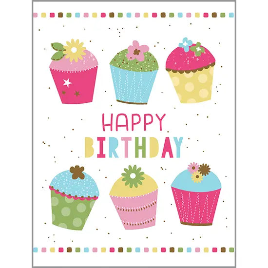 Birthday Card - Sweet Cupcakes