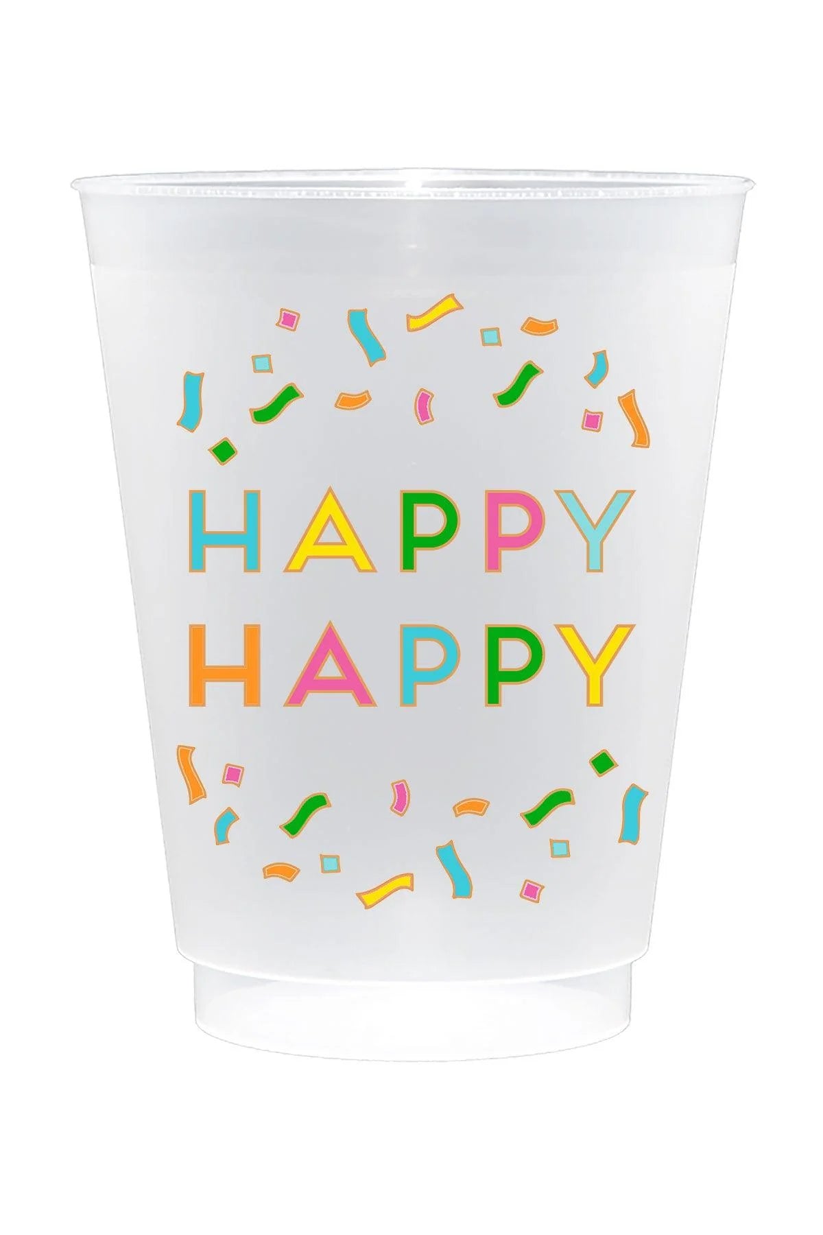 Celebration Shatterproof Frost Flex Plastic Cups (Set of 10)