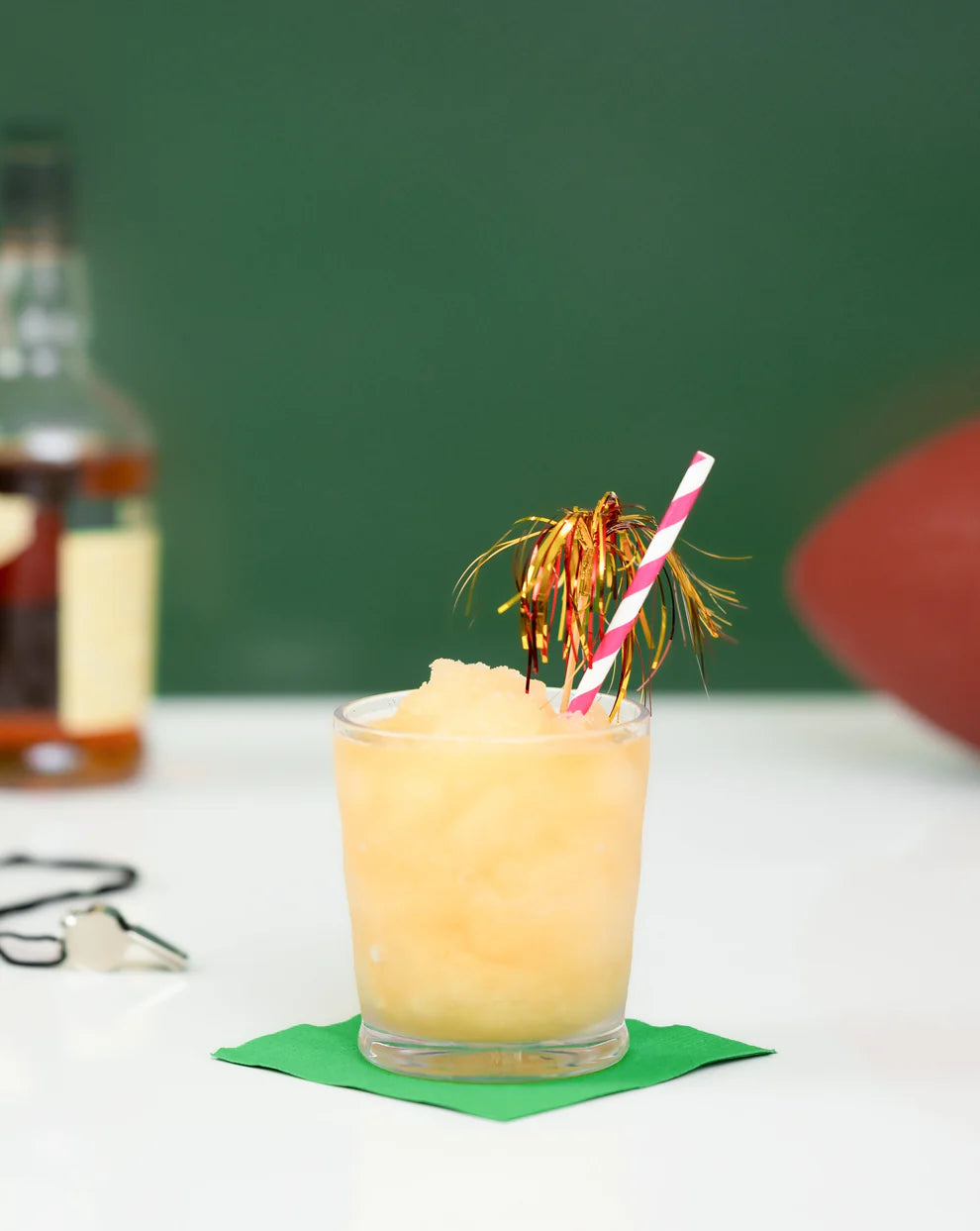 Peach Bourbon Smackdown Cocktail Slush - Game Day Cocktail