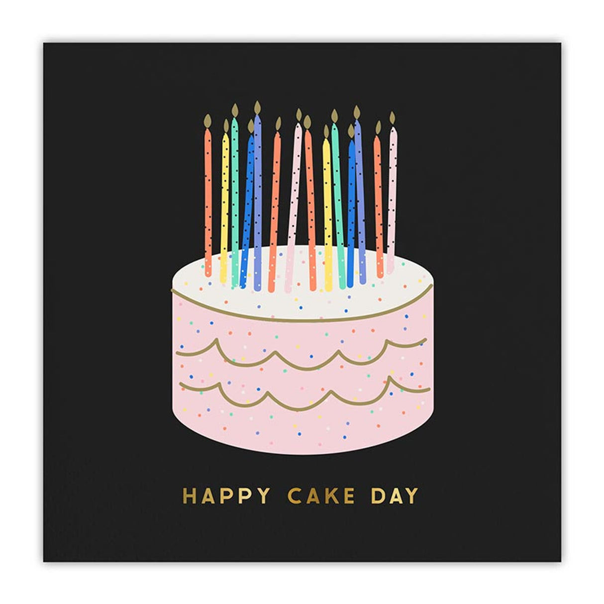 Happy Cake Day- Foil Beverage Napkins