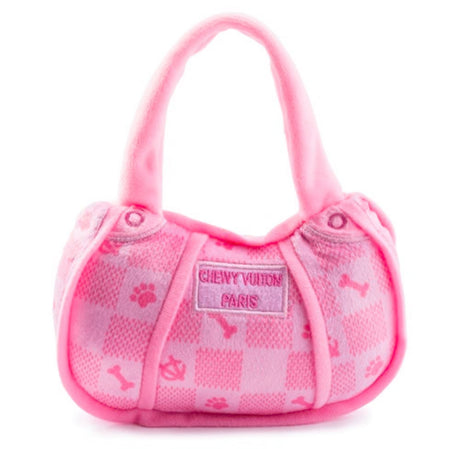 Pink Checker Chewy Vuiton Handbag