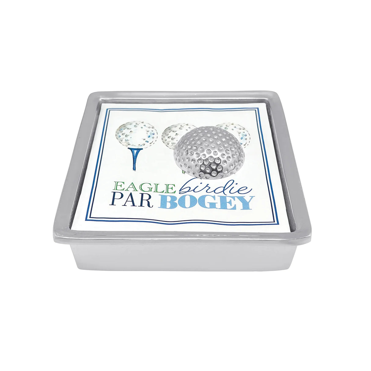 Golf Ball Signature Napkin Box- Mariposa