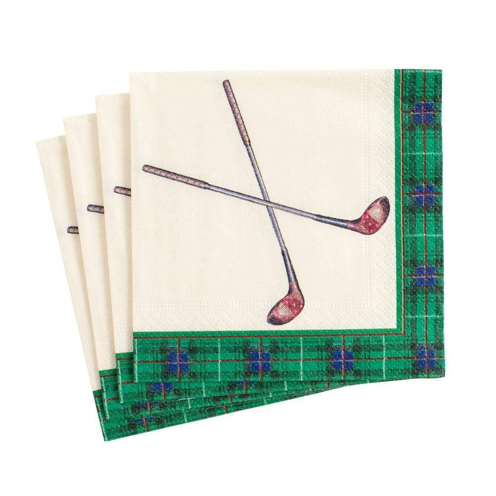 Golfing Paper Cocktail Napkins - 20 Per Package