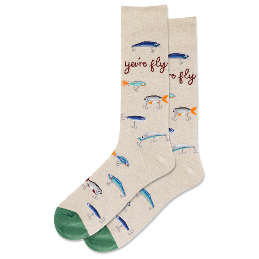 Men's You're Fly Crew Socks- HOTSOX