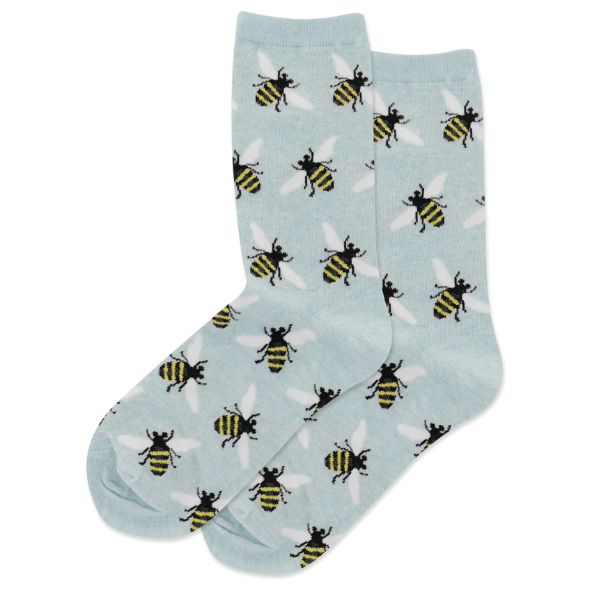 Women's Bees Crew Socks- HOTSOX