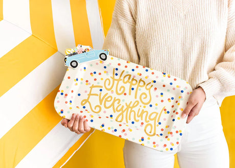 Happy Dot Mini Happy Everything! Rectangle Platter