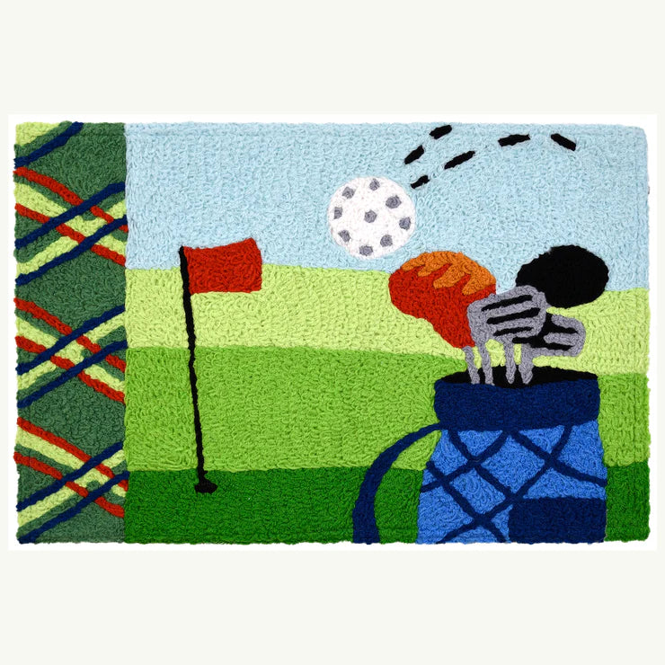 Hole In One 20" X 30" Jellybean Rug