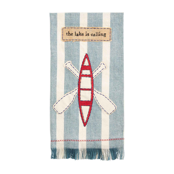 Lake is Calling Applique Hand Towel