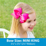 Mini King Classic Grosgrain Hair Bow