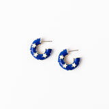 Justine Earrings | Blue & White