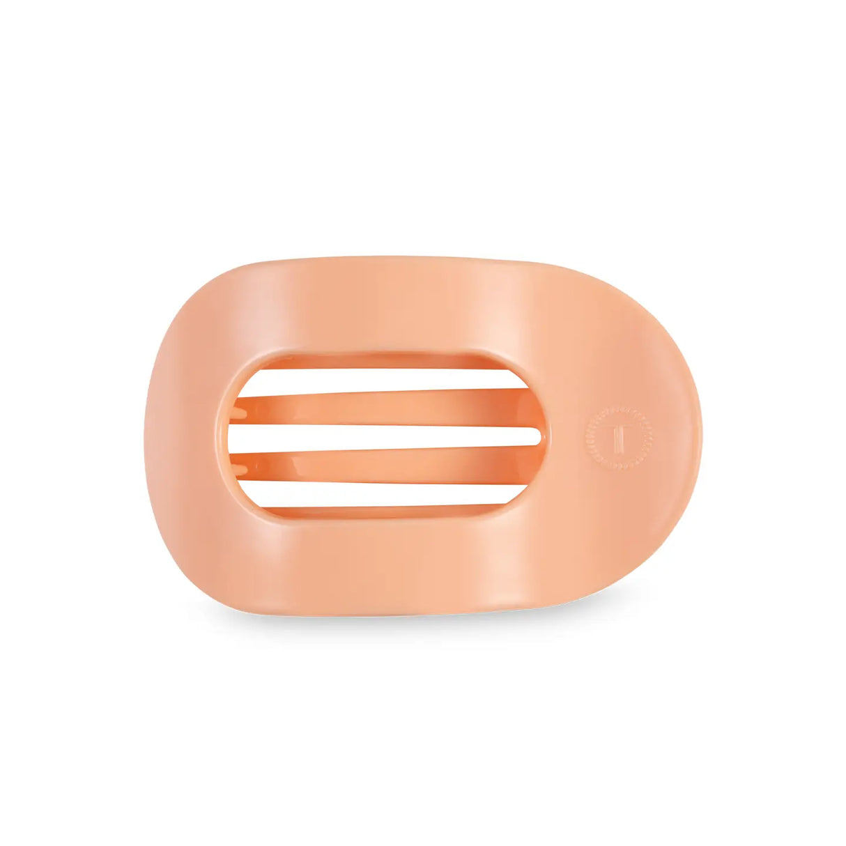 Peach Fuzz Medium Flat Round Clip