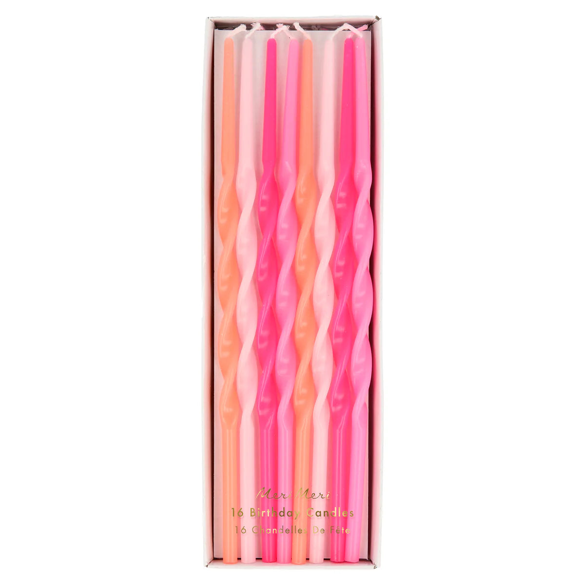 Pink Twisted Long Candles