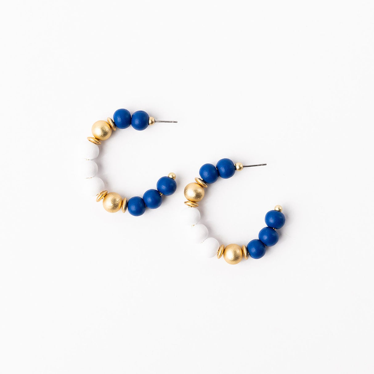 Janette Earrings | Blue & White