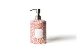 Red Small Dot Mini Cylinder Soap Pump