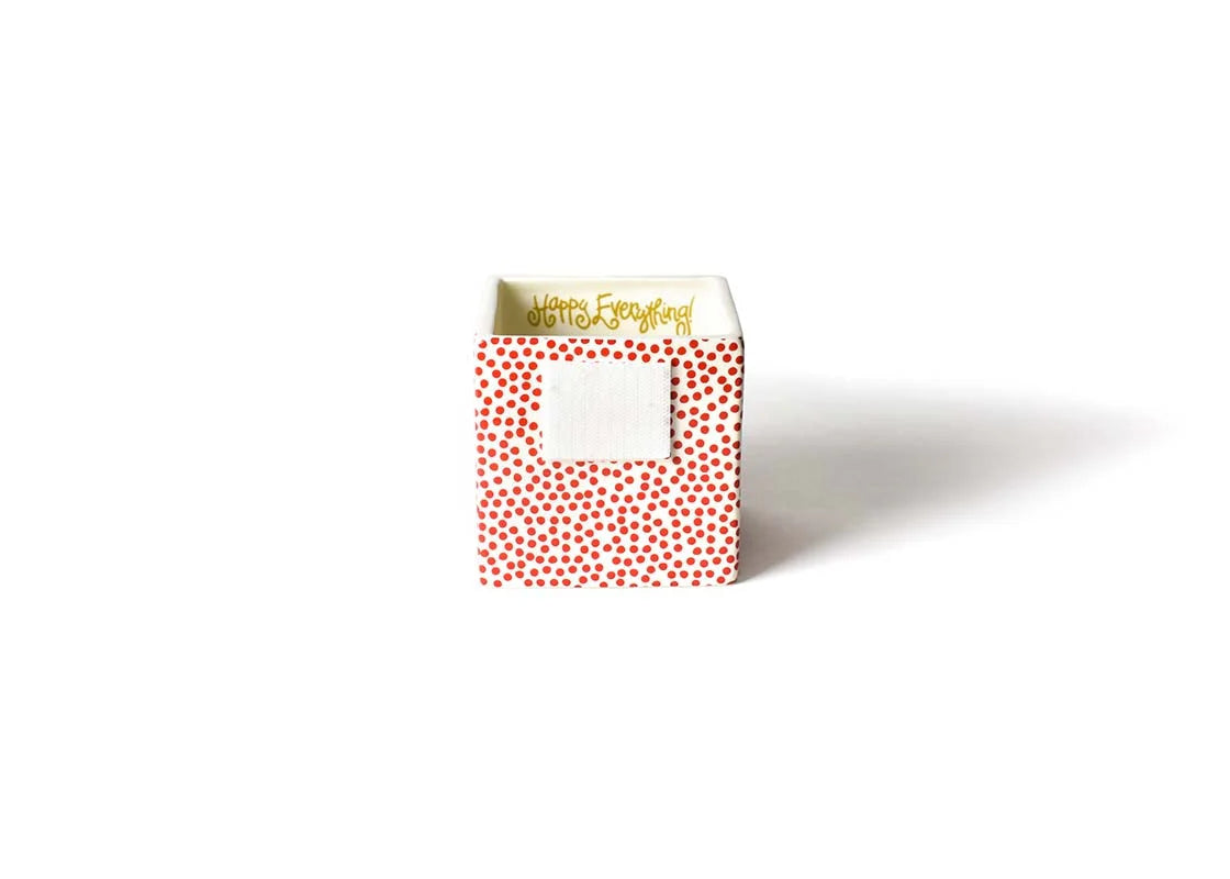 Red Small Dot Mini Nesting Cube Small