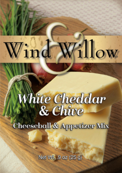 White Cheddar & Chive Cheeseball & Appetizer Mix- Wind & Willow