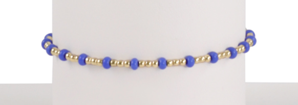 Gameday Hope Gold Sincerity Bracelet - Blue