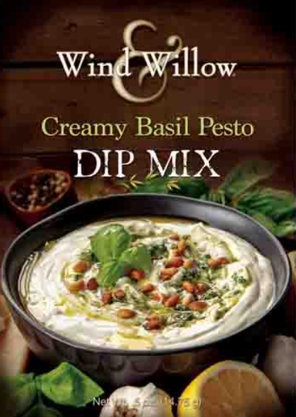 Creamy Basil Pesto Dip Mix- Wind & Willow