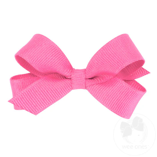 Tiny Classic Grosgrain Girls Hair Bow