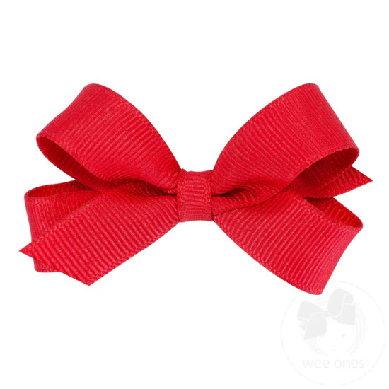 Tiny Classic Grosgrain Girls Hair Bow