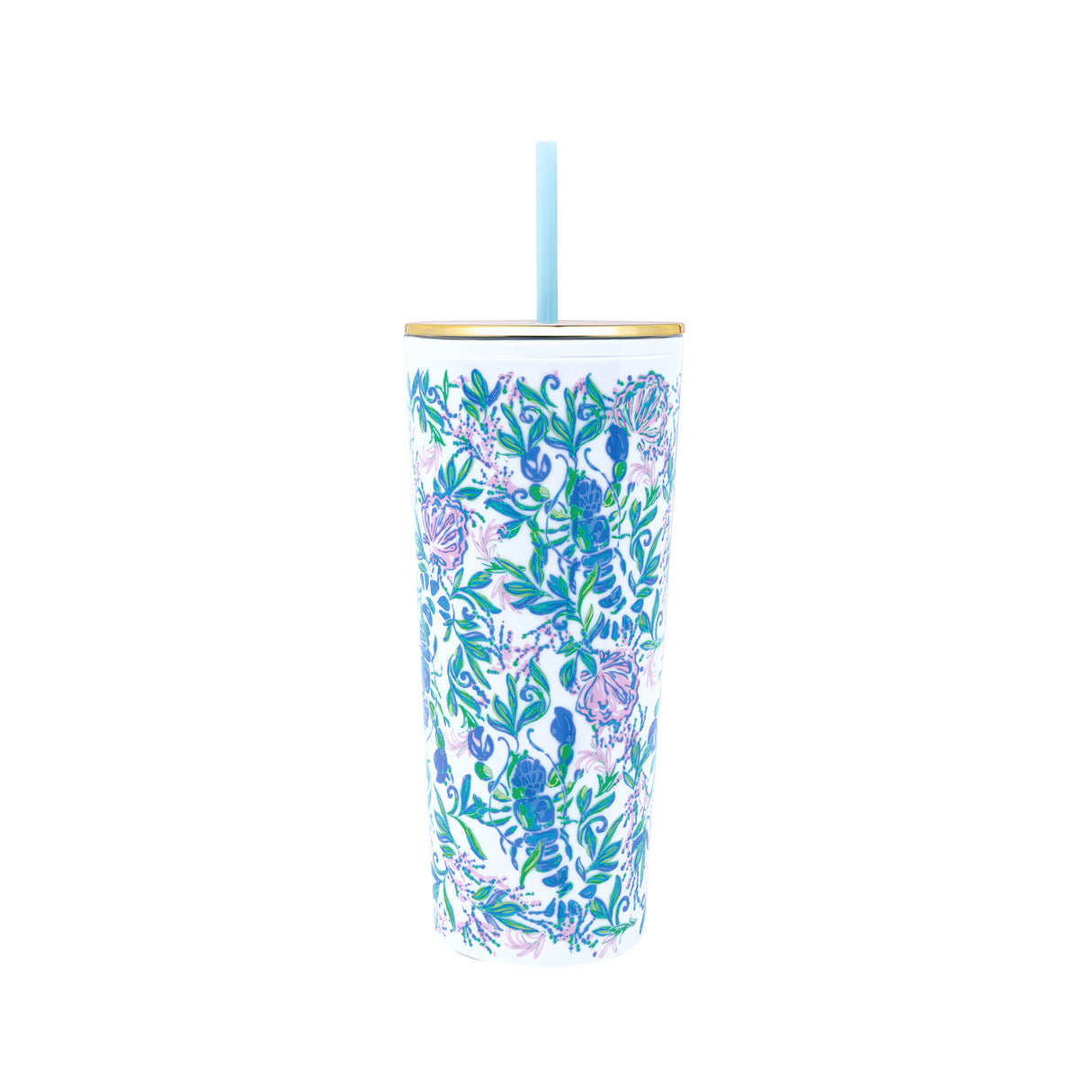 Tumbler with Straw- Lilly Pulitzer