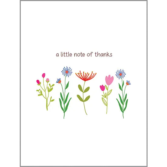 Blank Note Card - Sweet Little Stems