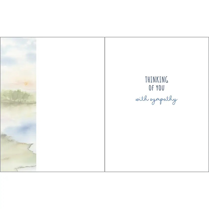 With Scripture Sympathy Card - River Peace