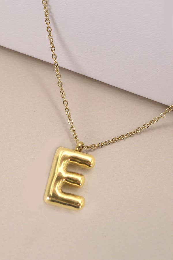 18k Stainless Steel Tarnish Free Initial Necklace