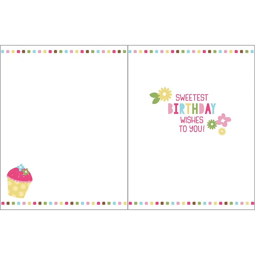 Birthday Card - Sweet Cupcakes