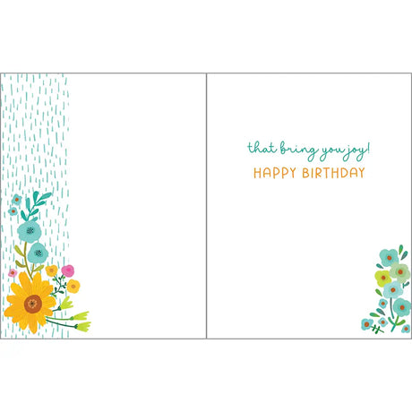 Birthday Card - Sunshine Flowers