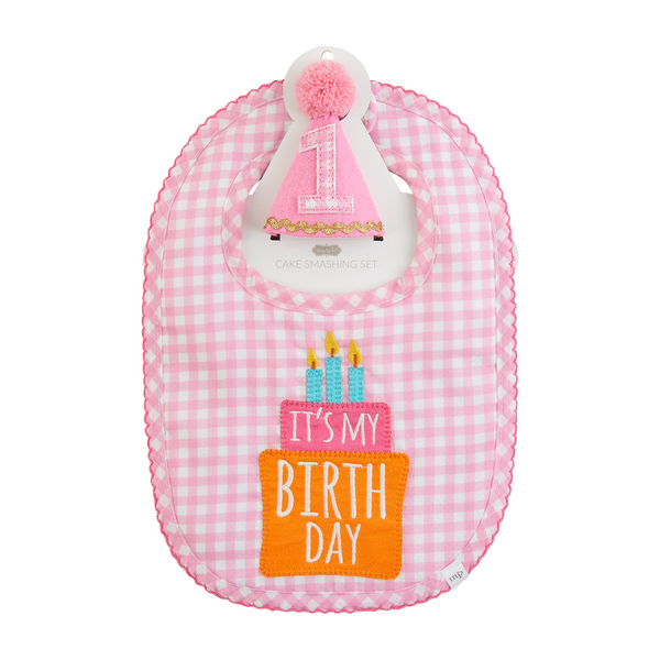 Pink Gingham Cake Smash Set