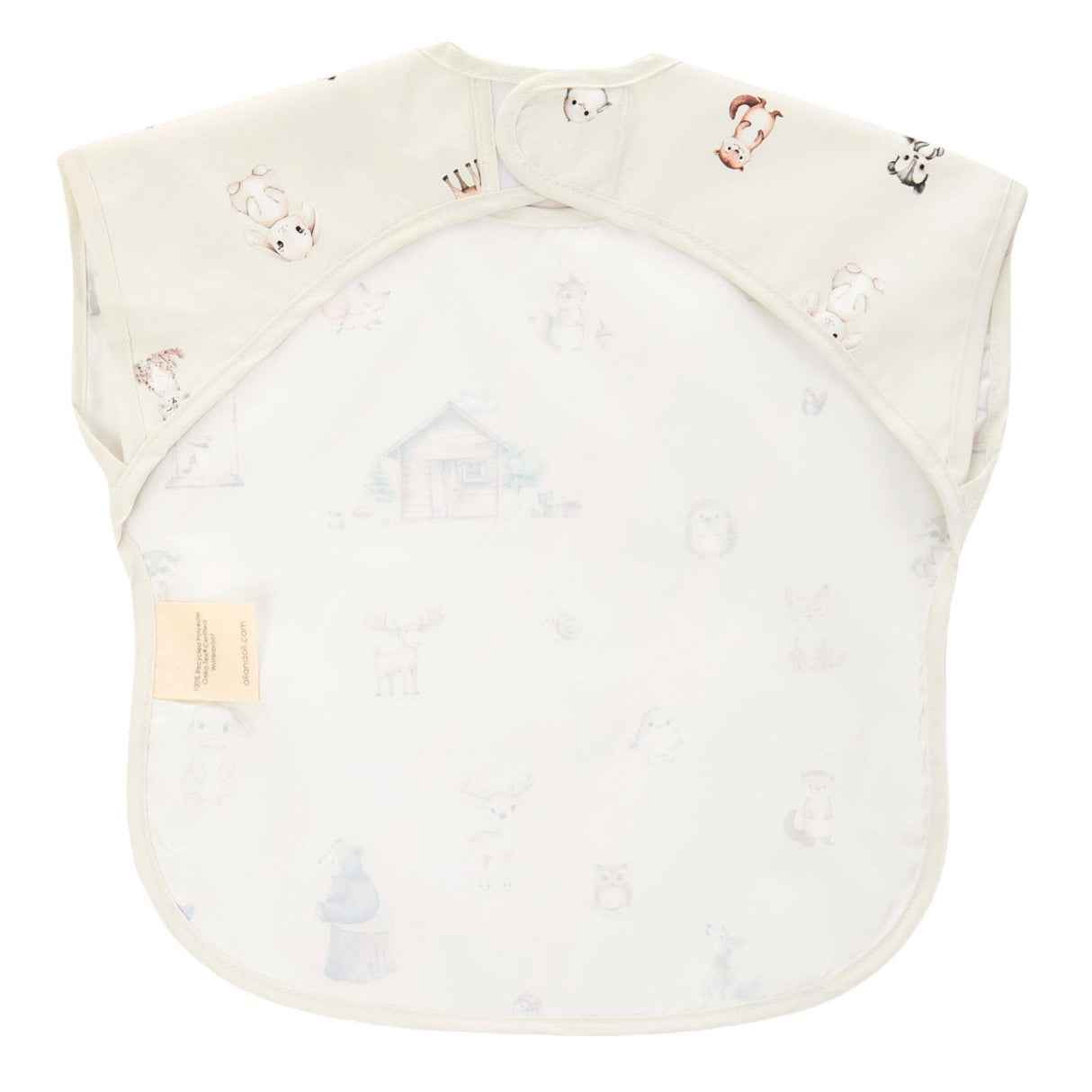 Smock Bib for Baby & Toddler Short Sleeve (Woodlands)