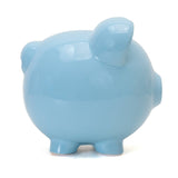 Blue Big Ear Pig- Glazed Ceramic Piggy Bank