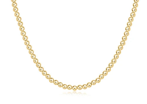 Choker classic gold 4mm bead