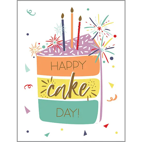 Birthday Greeting Card - Cake Day