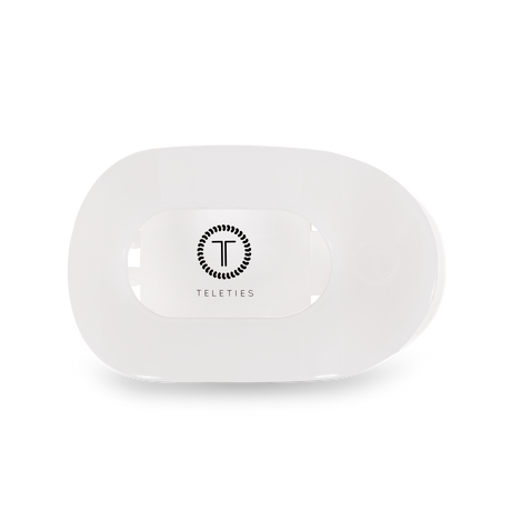 Round Flat Hair Clip | Med. | Coconut White