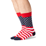 Men's Flag Crew Socks- HOTSOX