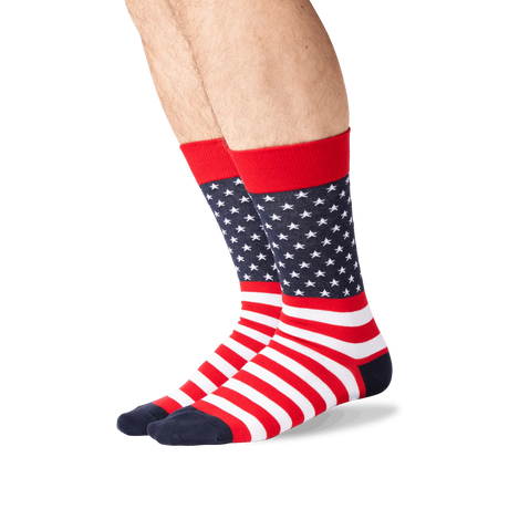 Men's Flag Crew Socks- HOTSOX