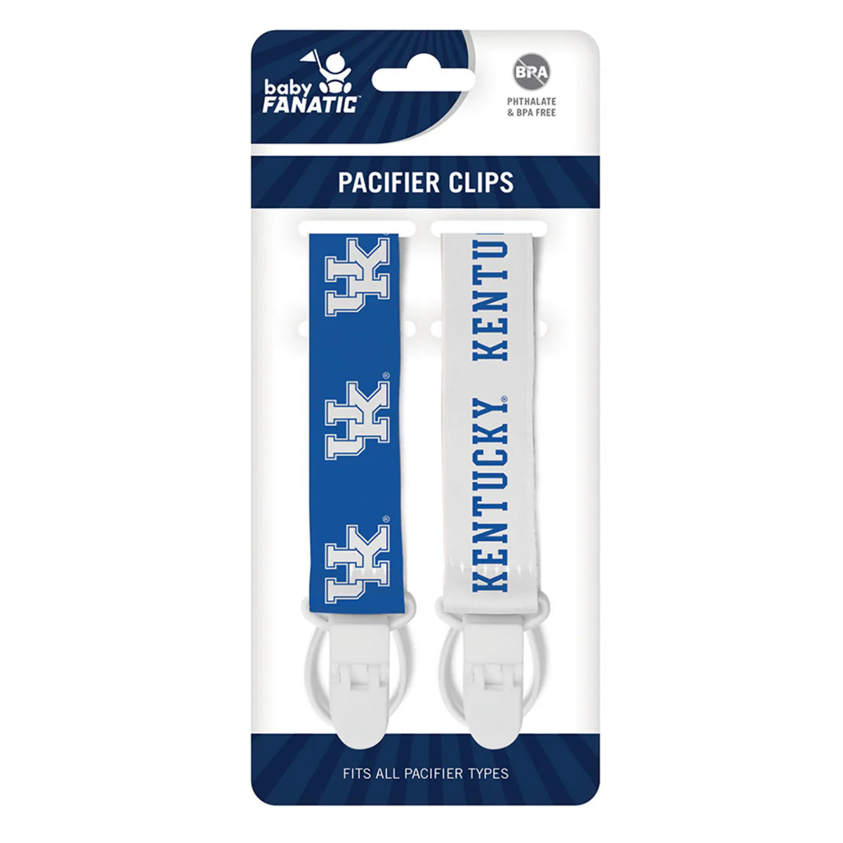 Kentucky Wildcats - Pacifier Clip 2-Pack