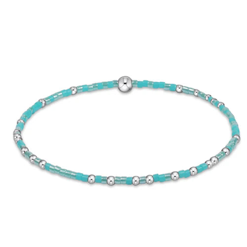 Hope unwritten sterling bracelet - turq it girl