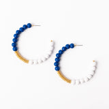 Kelly Earrings | Blue & White