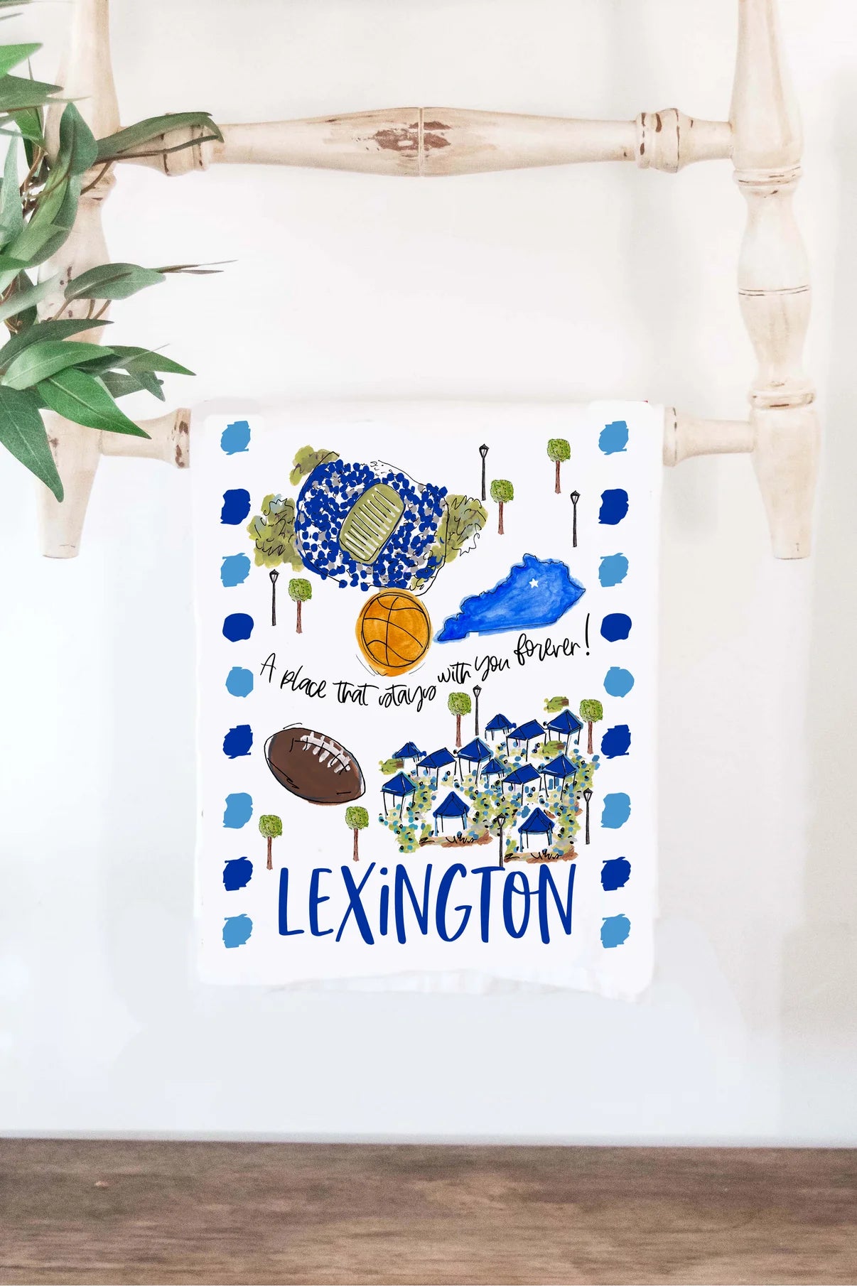 Lexington, KY Tea Towel