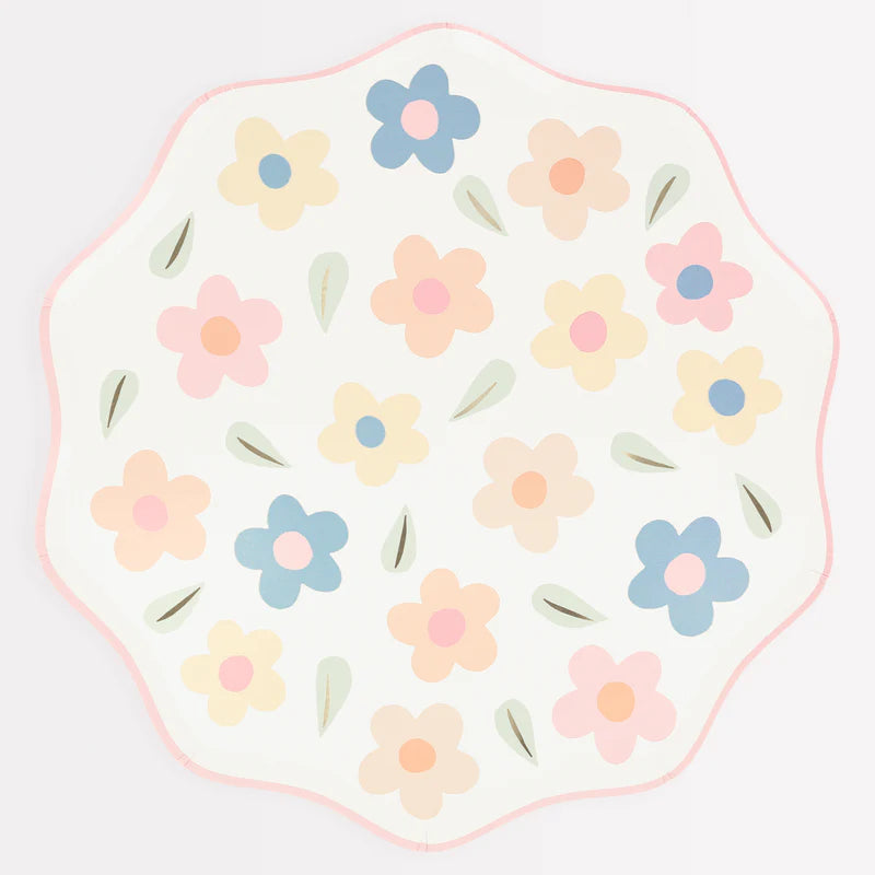 Happy Flowers Dinner Plates (x8)